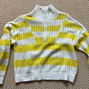 Target Yellow Striped Pullover Sweater